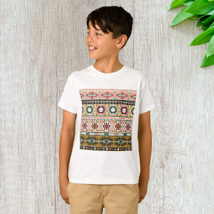 Colourful Tribal Aztec Pattern Boho Geometric  T-Shirt