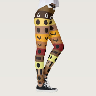 Colourful Tribal Deco Art Pattern Leggings