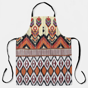 Colourful tribal ethnic seamless pattern apron