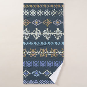 Colourful tribal ethnic seamless pattern bath towel