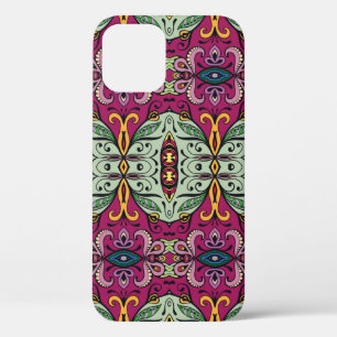 Colourful tribal ethnic seamless pattern iPhone 12 case