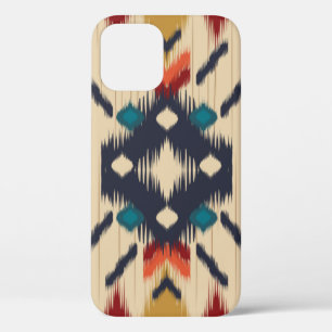 Colourful tribal ethnic seamless pattern iPhone 12 case