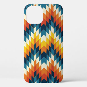 Colourful tribal ethnic seamless pattern iPhone 12 case