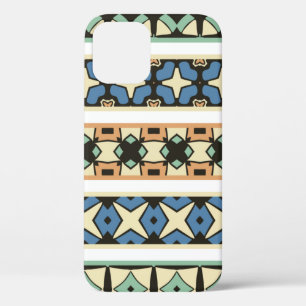 Colourful tribal ethnic seamless pattern iPhone 12 case