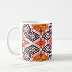 Colourful tribal ethnic seamless pattern coffee mug