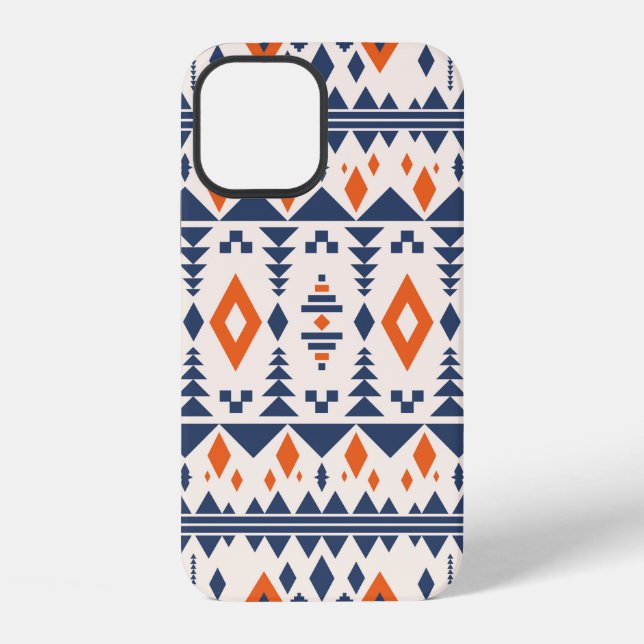 Colourful tribal ethnic seamless pattern iPhone case (Back)