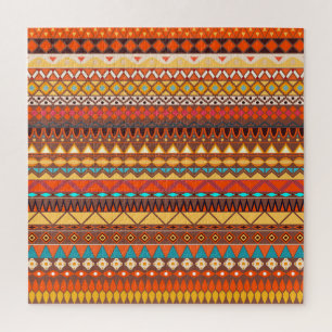 Colourful tribal ethnic seamless pattern. jigsaw puzzle
