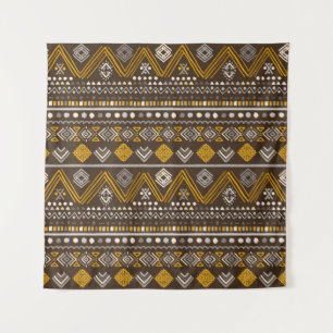 Colourful tribal ethnic seamless pattern tapestry