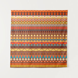 Colourful tribal ethnic seamless pattern. tapestry
