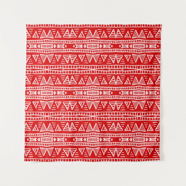 Colourful tribal ethnic seamless pattern tapestry (Front)