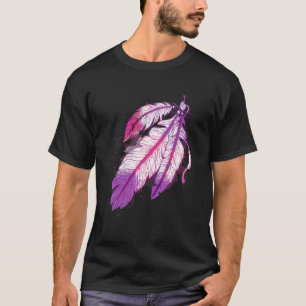 Colourful Tribal Feathers  Native American Indian  T-Shirt
