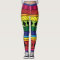 Colourful tribal geometric doodle legging