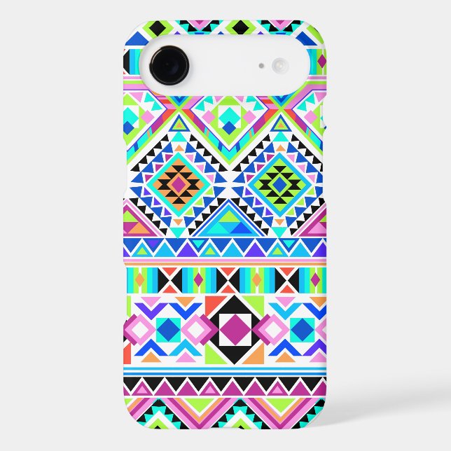 Colourful Tribal Geometric Pattern Case-Mate iPhone Case (Back)