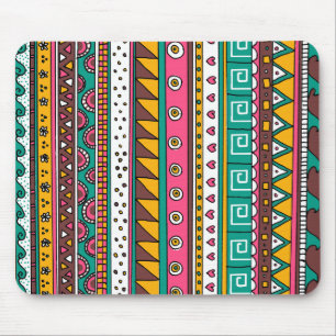 Colourful Tribal pattern Mouse Mat