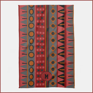 Colourful Tribal Pattern Tea Towel