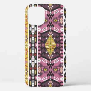 Colourful tribal style, seamless pattern. iPhone 12 case