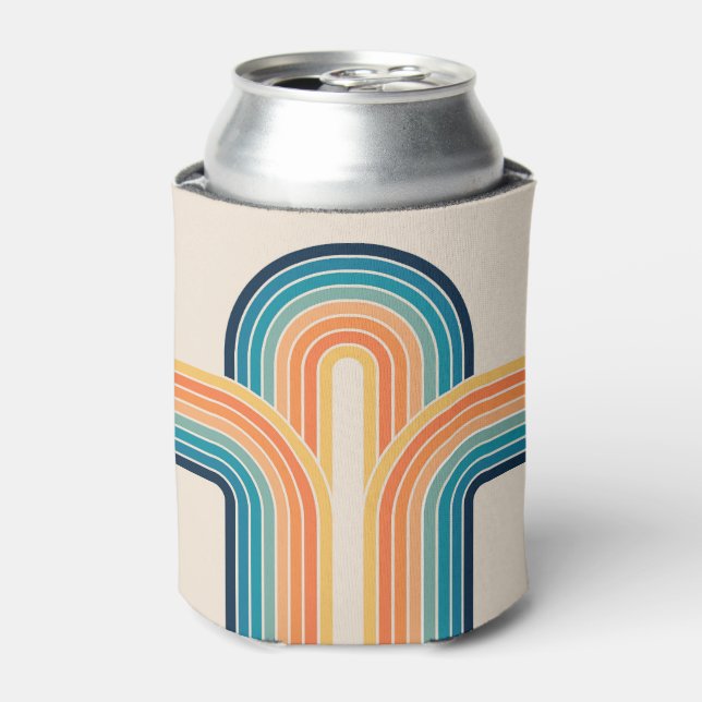 Colourful triple retro arches can cooler (Can Front)