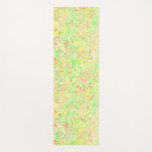 Colourful Trippy Boho Eclectic Groovy Blob Mosaic Yoga Mat