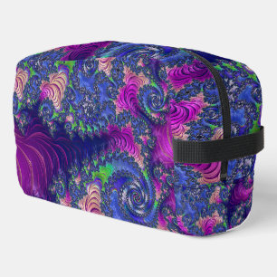 Colourful Trippy Boho Jewel Tone Rainbow Fractal Dopp Kit