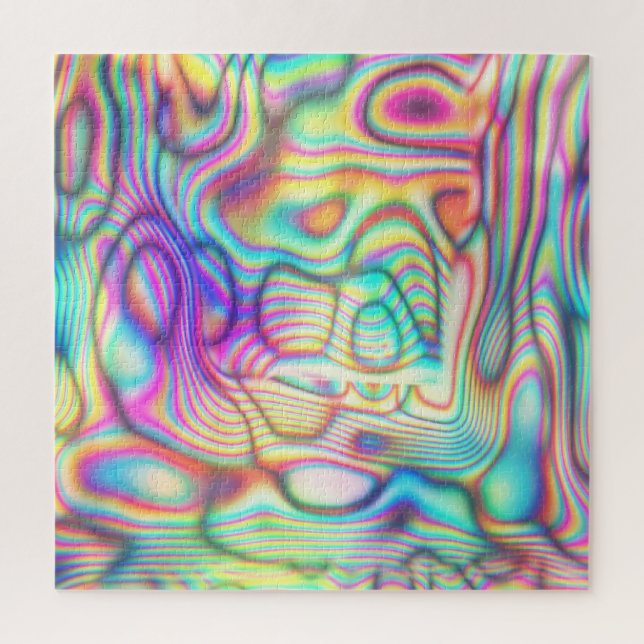 Colourful Trippy Holo Holographic Jigsaw Puzzle (Vertical)