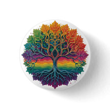 Colourful trippy rainbow tree