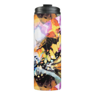 Colourful Tropical Abstract Pattern Thermal Tumbler