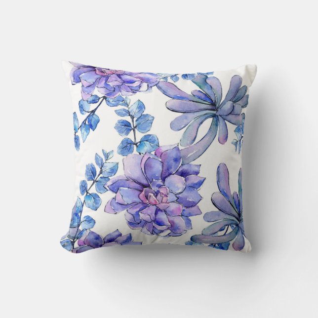 Colourful Tropical Cactus Cushion (Front)