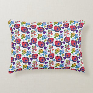 Colourful Tropical Fish Pattern Decorative Cushion