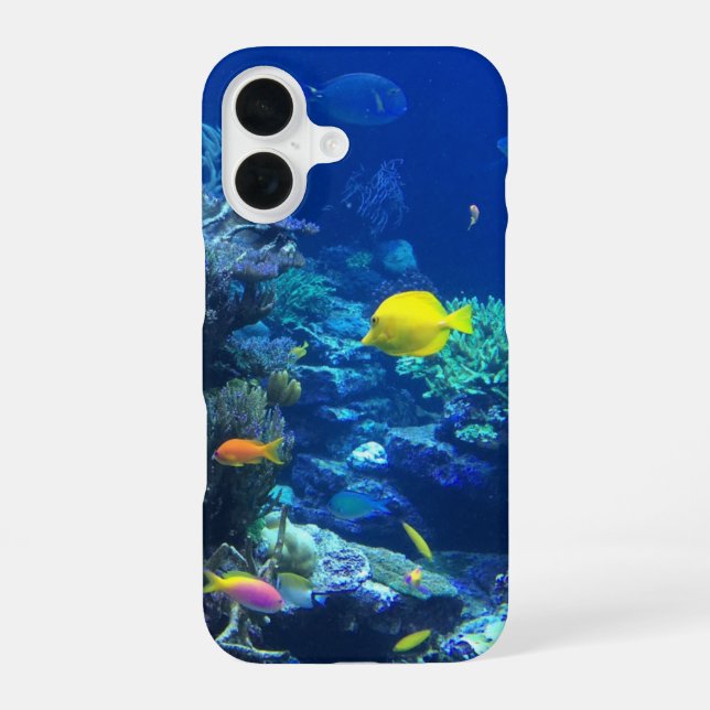 Colourful Tropical Fish Underwater Photo iPhone 16 Case (Back)