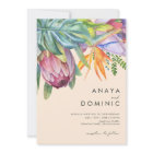 Colourful Tropical Floral Casual | Peach Wedding