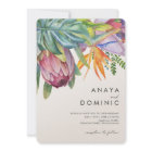 Colourful Tropical Floral Casual Wedding