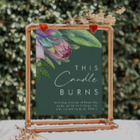 Colourful Tropical Floral | Green This Candle Burn