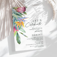 Colourful Tropical Floral | Let's Celebrate