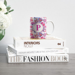 Colourful, Tropical Floral Pattern Coffee Mug