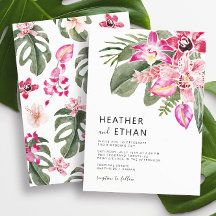 Colourful Tropical Floral Wedding