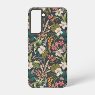 Colourful Tropical Flower Pattern Samsung Galaxy Case