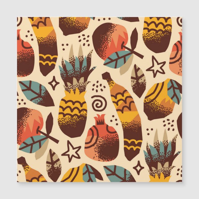 Colourful Tropical Fruit Mix Pattern (Front)