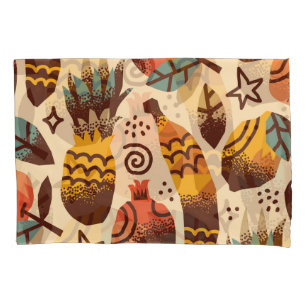 Colourful Tropical Fruit Mix Pattern Pillowcase