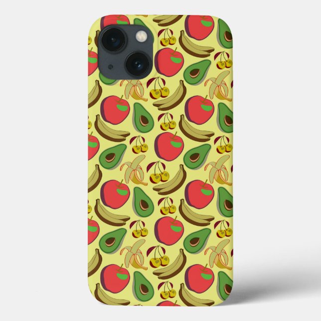 Colourful tropical fruit seamless pattern Case-Mate iPhone case (Back)