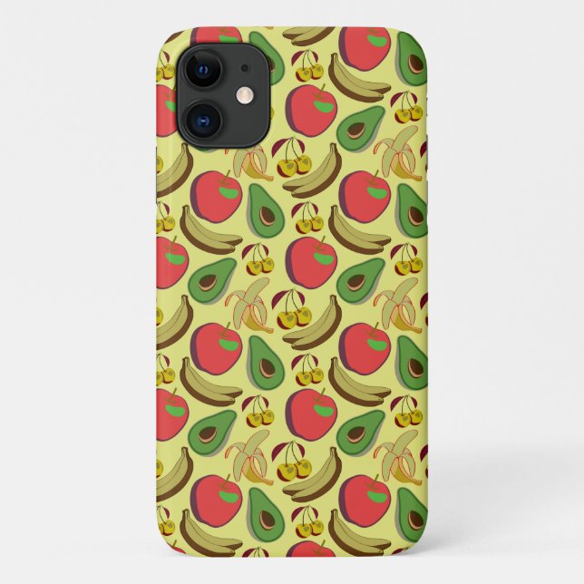 Colourful tropical fruit seamless pattern Case-Mate iPhone case (Back)