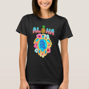 Colourful Tropical Hawaii Aloha Sea Turtle T-Shirt