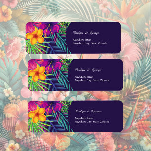 Colourful tropical hawaiian Floral Wedding 
