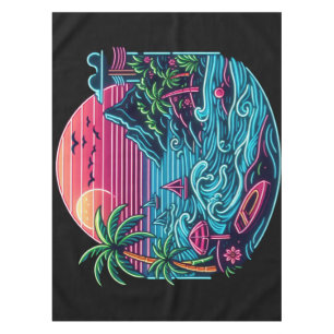 Colourful. Tropical/Hawaiian neon Tablecloth