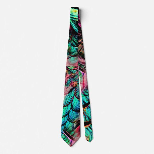 Colourful Tropical Jungle - Neck Tie (Front)
