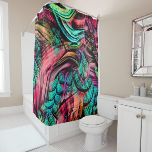 Colourful Tropical Jungle Shower Curtain