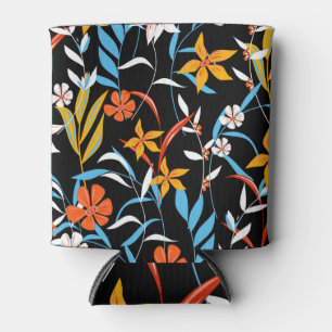 Colourful tropical leaves: dark background pattern can cooler