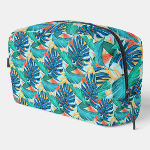 Colourful Tropical Leaves Dopp Kit