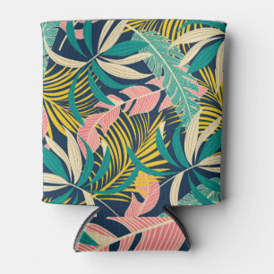 Colourful tropical leaves: summer pattern. can cooler