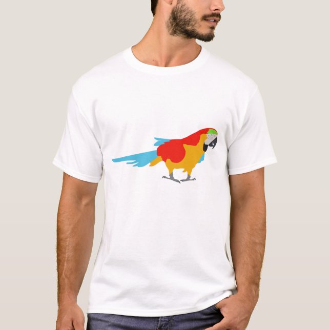 Colourful Tropical Macaw T-Shirt (Front)