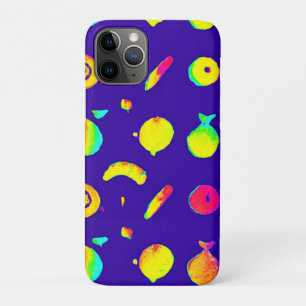 Colourful Tropical Neon Fruit Pattern iPhone 11 Pro Case